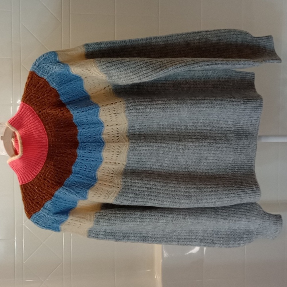 Maurices Women's Multi-Color Bell Sleeve Knit Sweater